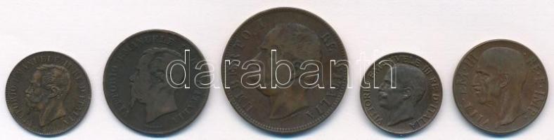 Olaszország 1867-1937. 2c-10c (5xklf) T:2,2-
Italy 1867-1937. 2 Centesimi - 10 Centesimi (5xdiff) C...