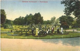 1913 Harkány, park