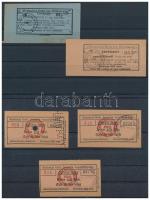 Miskolc 1925-1936. "Miskolczi Orthodox Izraelita Hitközség" 46db vágatási bárca és értékje...