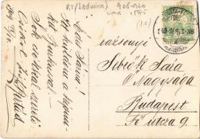 1909 Szováta-fürdő, Baia Sovata; hölgyek kutyával / ladies with dog. photo (vágott / cut)