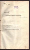 1933 A Budapesti Ószeres Ipartársulat alapszabályai. Minisztériumba  küldött, kézzel javított példán...