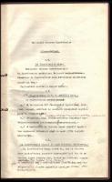 1933 A Budapesti Ószeres Ipartársulat alapszabályai. Minisztériumba  küldött, kézzel javított példán...