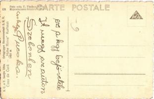 Szebenjuharos, Hohe Rinne, Paltinis; autóbusz a gyógyház előtt  / autobus, Casa de Cura, S.C.T. Sect...