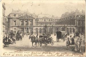 1900 Paris, Conseil dÉtat / council of state, chariots (EK)