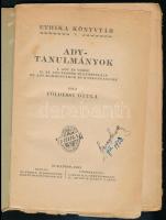 Földessy Gyula: Ady-tanulmányok. Ethika-könyvtár. V. Bp., 1921, Ethika, 189+1 p. Kiadói papírkötésbe...