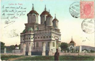 Curtea de Arges, Argyasudvarhely; monastery. TCV card (EK)
