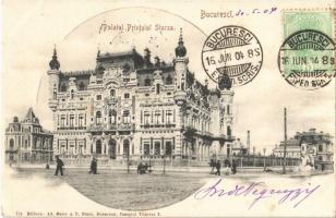 1904 Bucharest, Bucuresci, Bucuresti; Palatul Printului Sturza / palace. TCV card (EK)