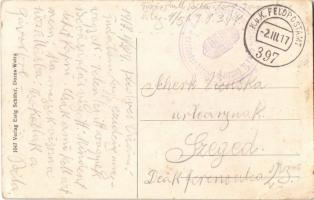 1917 Vatra Dornei, Dornavátra, Dorna-Watra; Kurhaus / sanatorium spa + "M. kir. 51. honvéd tábo...