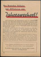 1945 Német nyelvű szovjet röplap a német katonákhoz