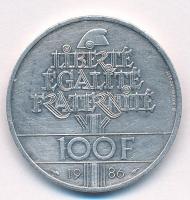 Franciaország 1986. 100Fr Ag "A Szabadság szobor 100. évfordulója" T:1- kis ph.
France 19...