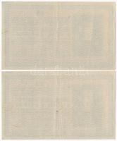 1918. 25K "3114" 3mm, hullámos hátlappal (2x) sorszámkövetők "3114 085111 - 3114 0851...