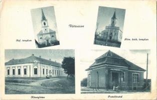 Vértesacsa, Református templom, római katolikus templom, községháza, postahivatal (ázott / wet damage)