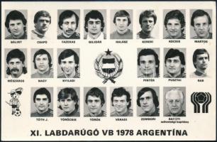 1978 XI. Labdarúgó VB Argentína, tablókép, 10×15 cm