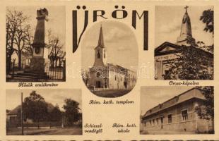 Üröm Vendéglő Iskola Kápolna Hősi emlékmű