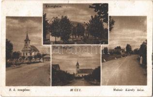 1943 Bugyi, Községháza, római katolikus templom, Molnár Károly háza (EB)