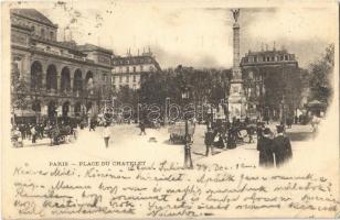 1899 Paris, Place du Chatelet / square (Rb)