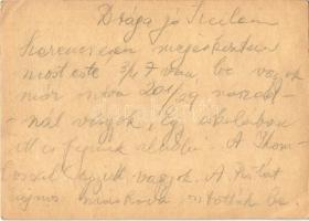 1940 Pfeifer György zsidó KMSZ (közérdekű munkaszolgálatos) levele édesapjának Pfeifer Lajosnak a mu...