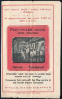 1906 Nemzetközi vasúti hálókocsi és európai nagy express vonatok társasága étkező kocsi árjegyzék, menetrend