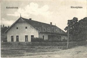 Kolozsborsa, Borsa; Községháza. Fogyasztási Szövetkezet kiadása / town hall