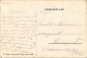 1916 Gyergyószentmiklós, Gheorgheni; Fogarassy Tanintézet, Óvoda, belső, magyar zászló / school inte...