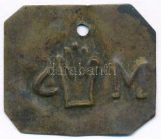 DN Réz robotbárca, lyukasztott (1,67g/27x32mm) T:2