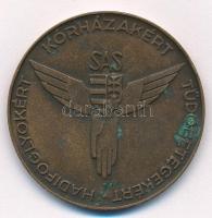 Loósz József (1908-) 1947. SAS / Siess-Adj-Segíts / Hadifoglyokért, kórházakért, tüdőbetegekért Br emlékérem (40mm) T:1- hátlapon patina