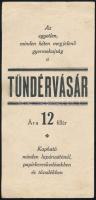 A Tündérvásár című újságot reklámozó kétoldalas szórólap, grafikus: Tedesco Anna (1903-1969)