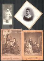 cca 1860-1900 8 db keményhátú portréfotó marosvásárhelyi, brassói, nagyszebeni és kolozsvári műterme...