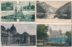 Régi képeslapok: 17 magyar és 15 külföldi városképes + 3 motívumlap