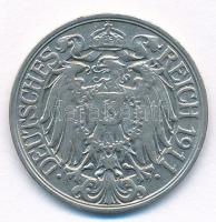 Német Birodalom 1911G 25pf Ni T:1-,2
German Empire 1911G 25 Pfennig Ni C:AU,XF
Krause KM#18