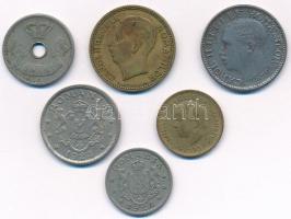 Románia 1906-1936. 10b-100L (6xklf) T:2,2-
Romania 1906-1936. 10 Bani - 100 Lei (6xdiff) C:XF,VF