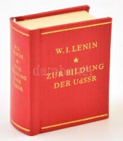 W.I. Lenin: Zur Bildung der UdSSR. Berlin, 1972., Dietz. Német nyelven. Kiadói aranyozott műbőr-kötés, karton tokban.