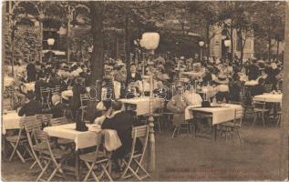 1915 Budapest IX. Népliget, Róna Gyula nagyvendéglője és kávéháza, kert