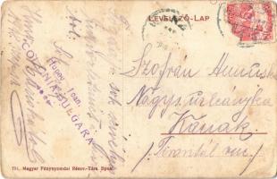 1918 Hódmezővásárhely, Szent Domonkos-rendű nővérek zárdája, homlokzat + "Hupov Ioan Colonia Bu...