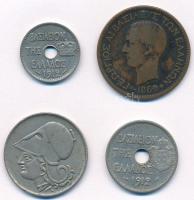 Görögország 1869-1926. 5l-2D (4xklf) T:2,2-
Greece 1869-1926. 5 Lepta - 2 Drachmai (4xdiff) C:XF,VF