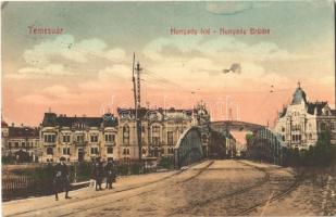 1911 Temesvár, Timisoara; Hunyady híd. Koronaherczeg tőzsde kiadása / bridge (EK)