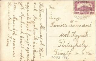 1926 Biharkeresztes, vasútállomás, vasutasok. photo