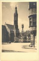 Sopron - 2 db régi képeslap: Bencés templom, Hűségkapu (Zsabokorszky mérnök felvételei) / 2 pre-1945 postcards
