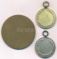 Vegyes 3db-os sport díjérem tétel, benne 1938. "KAC 1909" a Kolozsvári Atlétikai Club zomá...