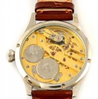 IWC mechanikus karóra, igényes zsebóra beépítés szép, geometrikus díszítésű számlappal, jelzett tokk...