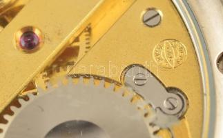 IWC mechanikus karóra, igényes zsebóra beépítés szép, geometrikus díszítésű számlappal, jelzett tokk...