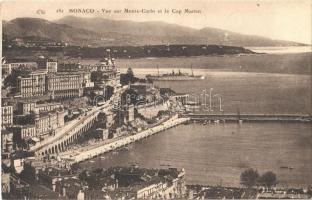 Monaco, Vue sur Monte-Carlo et le Cap Martin /  View of Monte-Carlo and Cap Martin, from postcard booklet