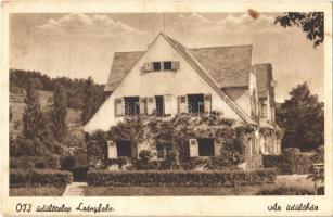 1944 Leányfalu, OTI üdülőtelep, az üdülőház (ragasztónyom / gluemark)