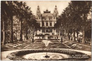 Monte-Carlo, Les Jardins et Le Casino / The Gardens and the Casino, from postcard booklet