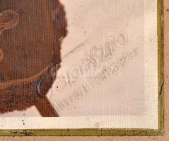 cca 1926 A vitézi rend tagja vitézi formaruhában, kartonra kasírozott fotó Tapasztó műterméből, 22×1...