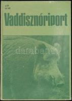 Heinz Meynhardt: Vaddisznóriport. Életem a vaddisznók között. Ford.: Herczeg Gyuláné. Bp., 1986., Gondolat. Kiadói kopott kartonált papírkötésben, volt könyvtári példány.