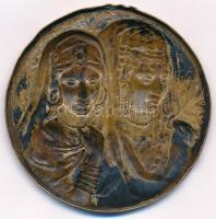 DN "Táncosnők" Br lemezplakett. Szign.:G. Bruneau (53mm) T:1-
ND "Female dancers&quo...