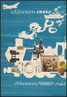 1960 IBUSZ - Utasellátó reklámplakát, jó állapotban, 23×16 cm