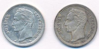 Venezuela 1960. 1B Ag + 1965. 1B Ag T:1-
Venezuela 1960. 1 Bolivar Ag + 1965. 1 Bolivar Ag C:AU