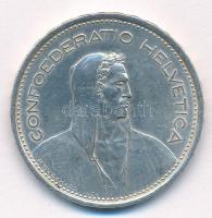 Svájc 1969B 5Fr Ag T:1- ujjlenyomat, kis ph. 
Switzerland 1969B 5 Francs Ag C:AU fingerprint, small...